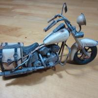 Modellino Moto Custom Artigianale - Stile Vintage
