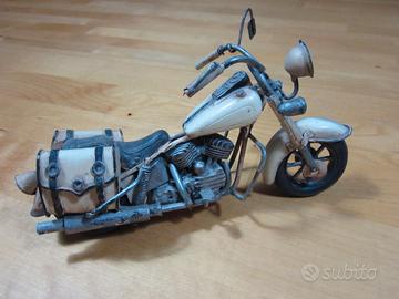 Modellino Moto Custom Artigianale - Stile Vintage