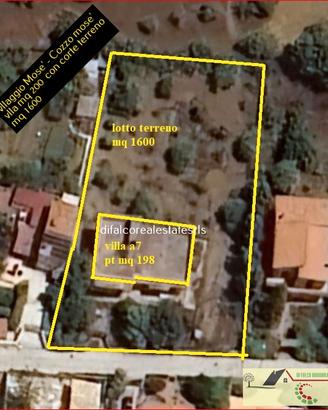 Villa mq 200 cozzo mose' terreno mq 1600