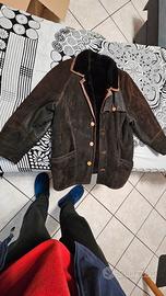 Giubotto giacca montone Ruffo in pelle