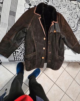 Giubotto giacca montone Ruffo in pelle