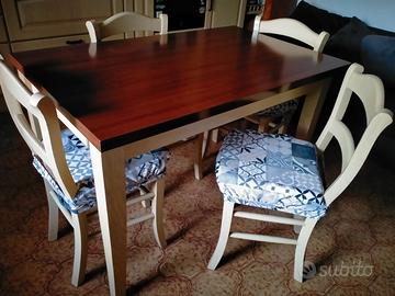 Tavolo con 6 sedie, Scavolini.