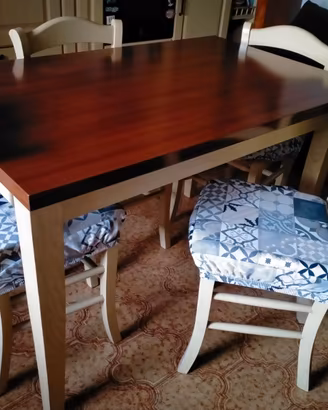 Tavolo con 6 sedie, Scavolini.