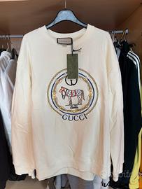 Felpa senza cappuccio in jersey di cotone