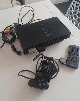 PlayStation 2 completa di joystick e telecomando