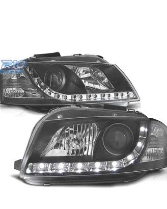 FARI AUDI A3 8P LUCE DIURNA REALE FONDO NERO