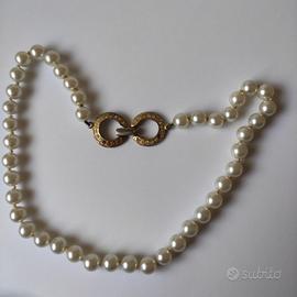 Girocollo Vintage con Perle Sintetiche - lungh. 42