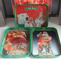 Vassoio Coca Cola Natalizio Babbo Natale entra