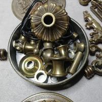 VINTAGE LAMPADARIO  anni  60 color BRONZO