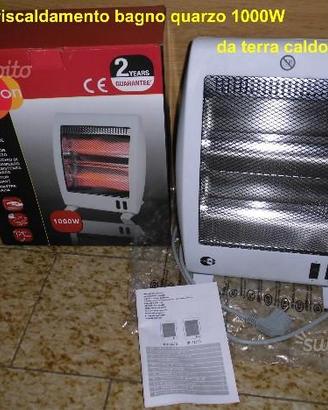 Stufetta elettrica bagno quarzo 1000W da terra