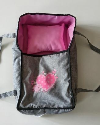 cesta per bambole e passeggino 