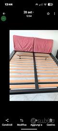 letto matrimoniale legno massiccio 