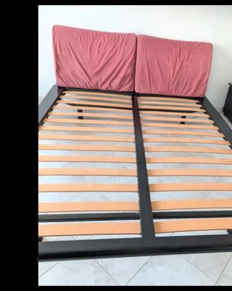 letto matrimoniale legno massiccio 