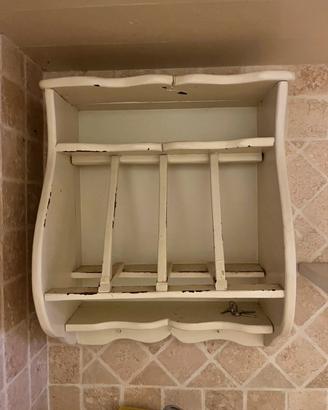 Credenza pensile da cucina in legno vintage