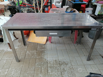 Tavolo acciao zanussi