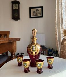 Servizio da Liquore Murano "Tre Fuochi" – Anni '50