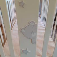 Lettino erbesi + set biancheria + paracolpi chicco