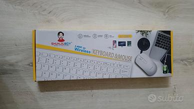 set tastiera e mouse nuovi wireless 