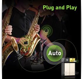 Doppio Microfono Wireless per Sassofono