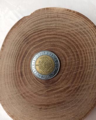 Moneta 500 lire 1993 centenario banca d'Italia.