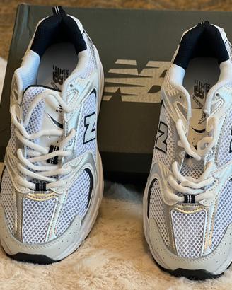 New balance 530 binca e blu- taglia 40- con abzorb