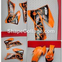 PLASTICHE ORIGINALI KTM EXC 300 2000 2002 SX 250 2