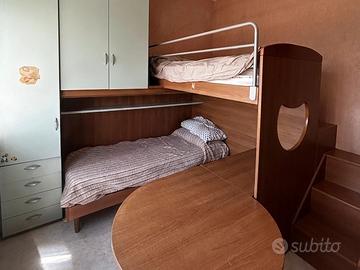 CAMERETTA A PONTE CON LETTO A SOPPALCO