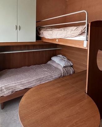 CAMERETTA A PONTE CON LETTO A SOPPALCO