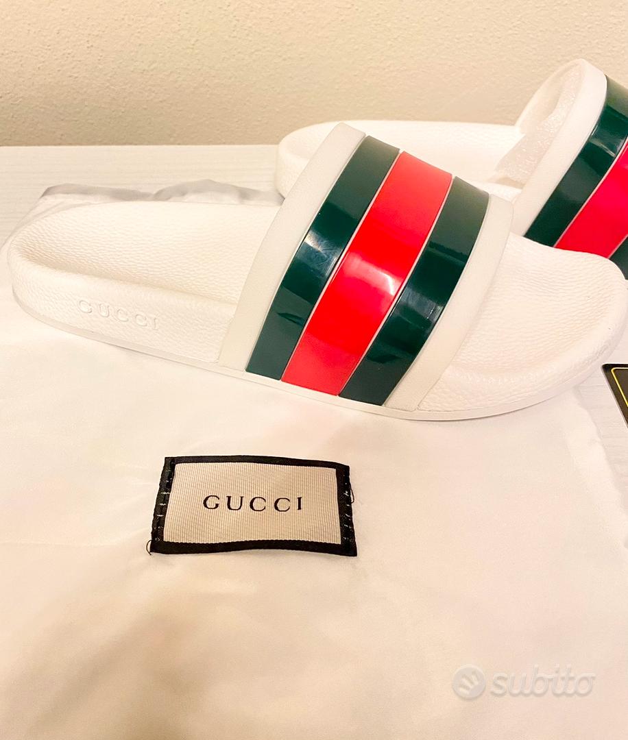 Ciabatte gucci bianche hotsell