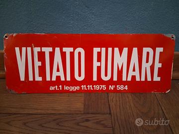 Cartello vietato fumare