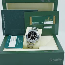 ROLEX DAYTONA 116520 NERO 2009 COMPLETO + SERVICE 