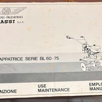 Manuale uso e manuzione Benassi BL 60 75