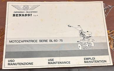 Manuale uso e manuzione Benassi BL 60 75