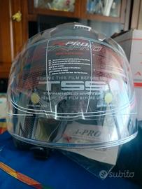 Casco XProJet Omologato, doppia visiera, mai usato