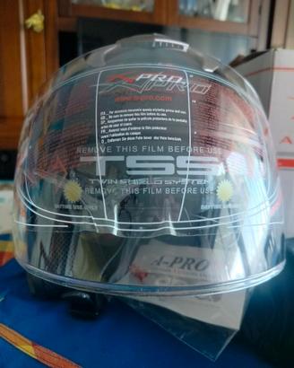 Casco XProJet Omologato, doppia visiera, mai usato