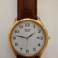 Pulsar Quartz V532 cinturino pelle mai usato, 1994