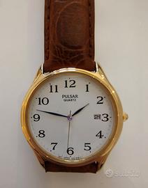 Pulsar Quartz V532 cinturino pelle mai usato, 1994