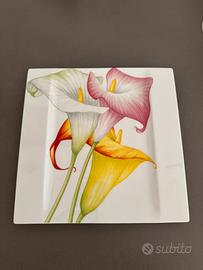 Piatto svuota tasche con tulipani