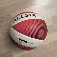 ALLSIX Pallone Pallavolo V900 bianco-rosso