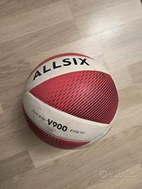 ALLSIX Pallone Pallavolo V900 bianco-rosso