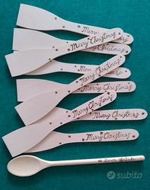 Palette in legno da cucina pirografate