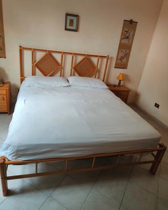 letto in rattan