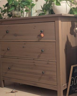 cassettiera hemnes marrone 