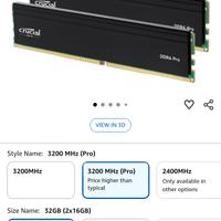 Ram ddr4 32 gb