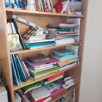 Libreria noce doppia