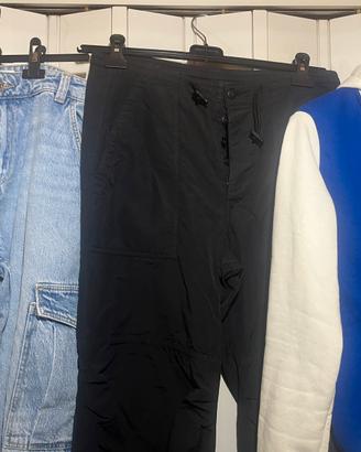 2  pantaloni cargo più giubbino
