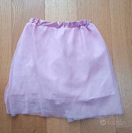 Carnevale gonnellina raso e tulle 4/6 anni