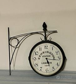 Orologio da parete doppio stile stazione Londra