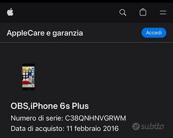 iPhone 6s plus 16gb