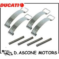 kit 4 Fascette Ducati per airbox completi di perni